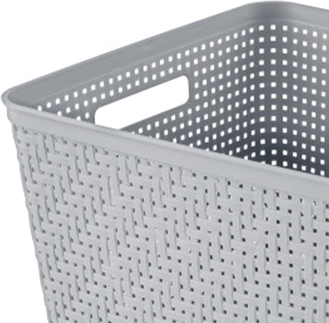 Sterilite 24 Pack Plastic Storage Bin Organization Containers, Tall Baskets - Image 7