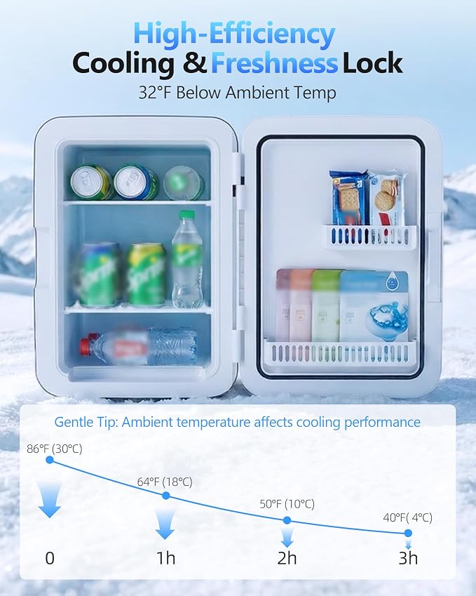 Antarctic Star Compact Mini Fridge, Portable Small Refrigerator - Image 2