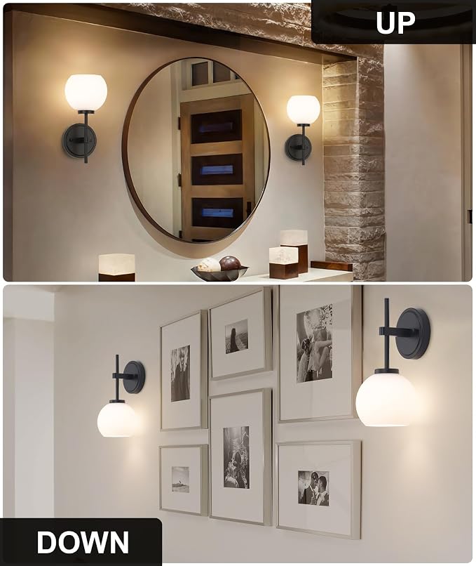 Black Wireless Rechargeable Wall Sconces - Image 7