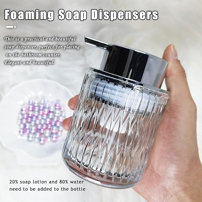 Glass Hand Foaming Soap Dispensers - Image 2