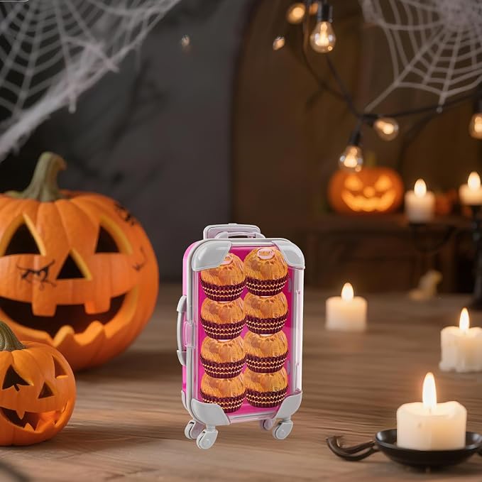 6 Pcs Mini Suitcase Favor Box Plastic Luggage Storage Empty Candy False - Image 8
