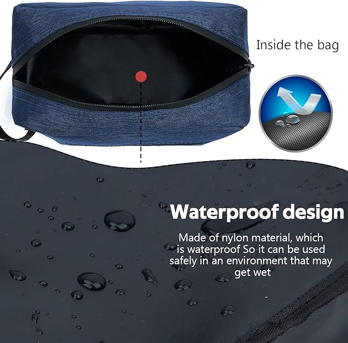 Travel Toiletry Bag for Women and Men, Water-resistant Shaving Bag for - Image 2