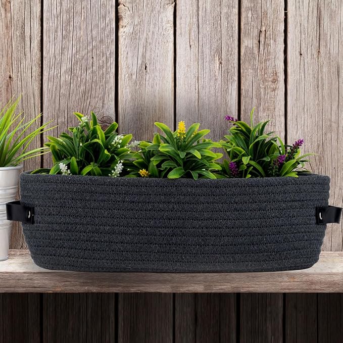 Cotton Rope Toilet Paper Holder Basket - Image 6