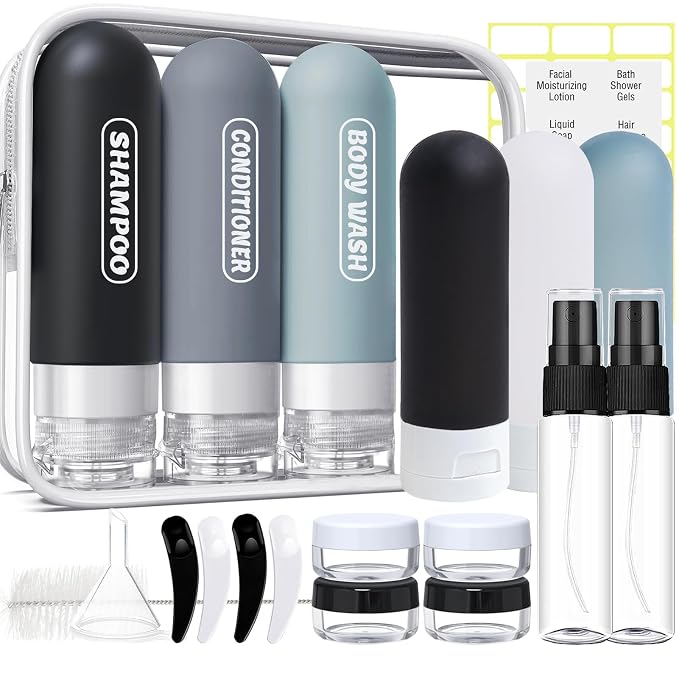 20 Pack Travel Bottles Set, TSA Approved Travel Size Toiletries Containers by Unknown