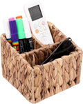 Wicker Remote Control Holder Hand Woven Water Hyacinth Storage Basket by LYDWOO8DFocusonhomed%C3%A9cor