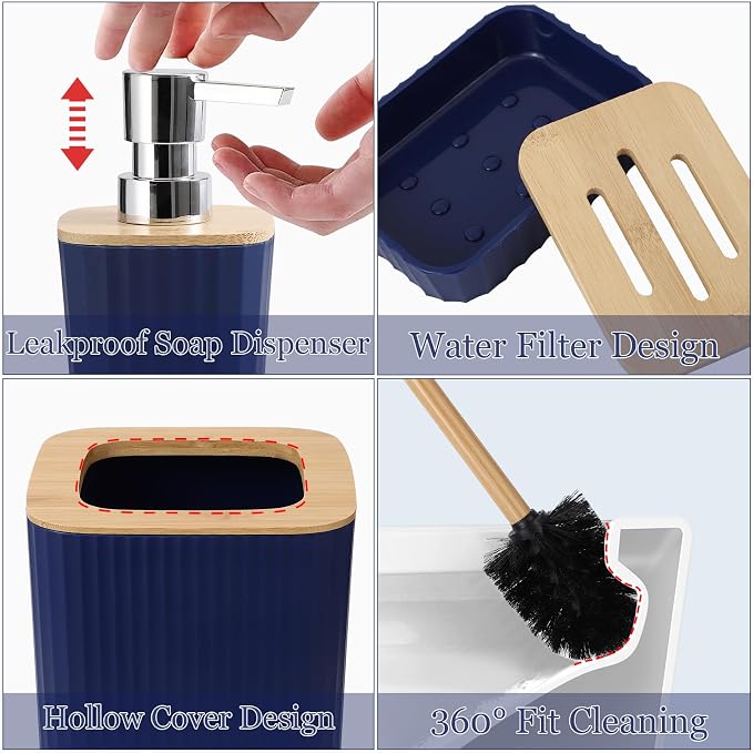 Blue Bathroom Set - Image 2