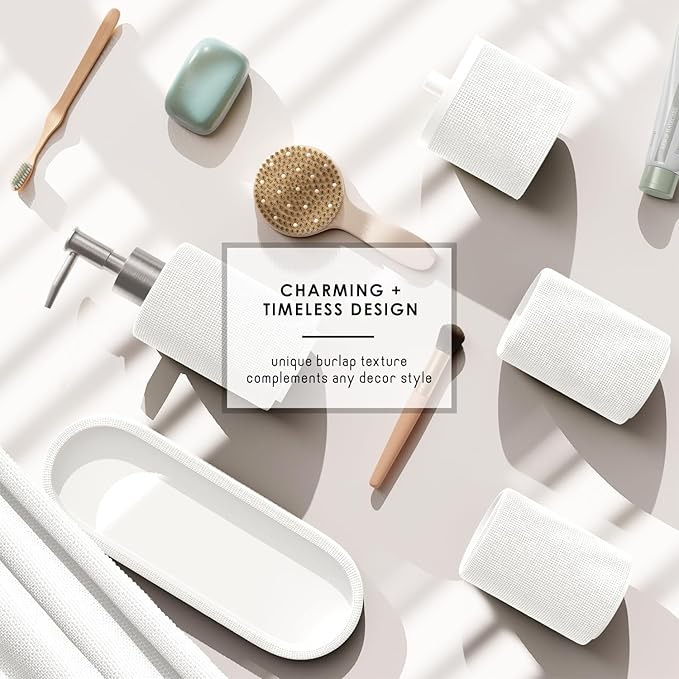 Clara Clark White Bathroom Set - Image 6