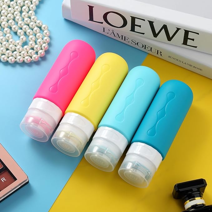 Gemice Travel Bottles for Toiletries, Tsa Approved Travel 3oz Size Containers - Image 5