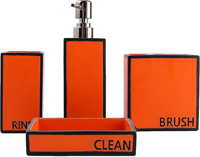 Hymmah Bathroom Accessories Set, Toothbrush Holder, Farmhouse Bathroom Decor by Hymmah