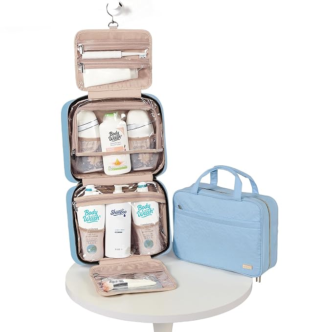 NISHEL Travel Toiletry Bag for women, Portable Hanging Organizer for - Image 5