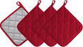 Kitchen Pot Holders Set Heat Resistant Pure Cotton Potholders Kit Trivets Large by KLNYOO
