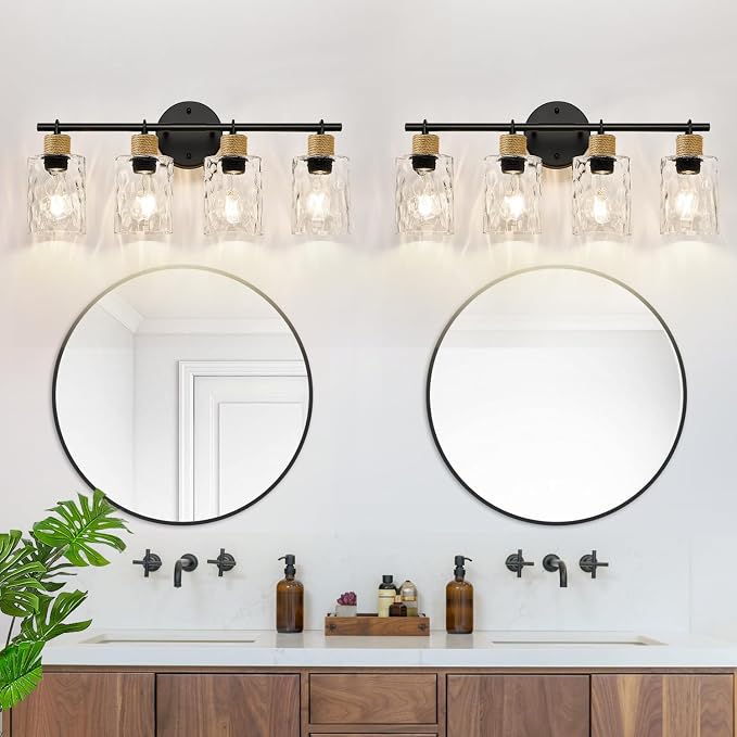 Bathroom Light Fixtures, 4-Light Coastal Vanity Lights - Image 8