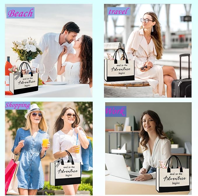 Adventure Canvas Tote Bag, Bridal Shower Gifts - Image 2