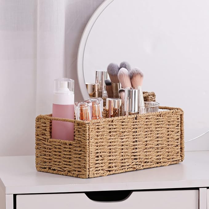 Vagusicc Wicker Storage Basket, Small Storage Baskets - Image 7