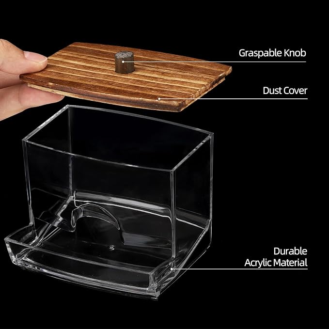 Tbestmax 10oz Qtip Holder Dispenser - Image 4