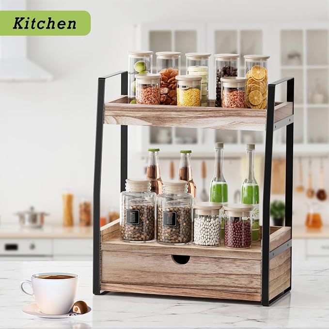2-Tier Bathroom Organizer Countertop, Bathroom Sink Organizer Countertop - Image 2
