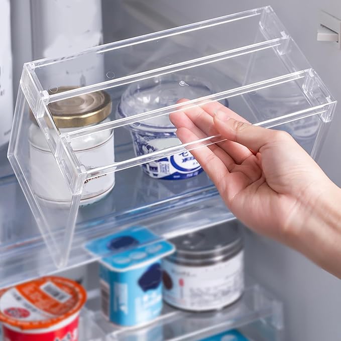 Multi Purpose Layered Fridge Rack Space Saving Kitchen Organiser Shelf - Image 5