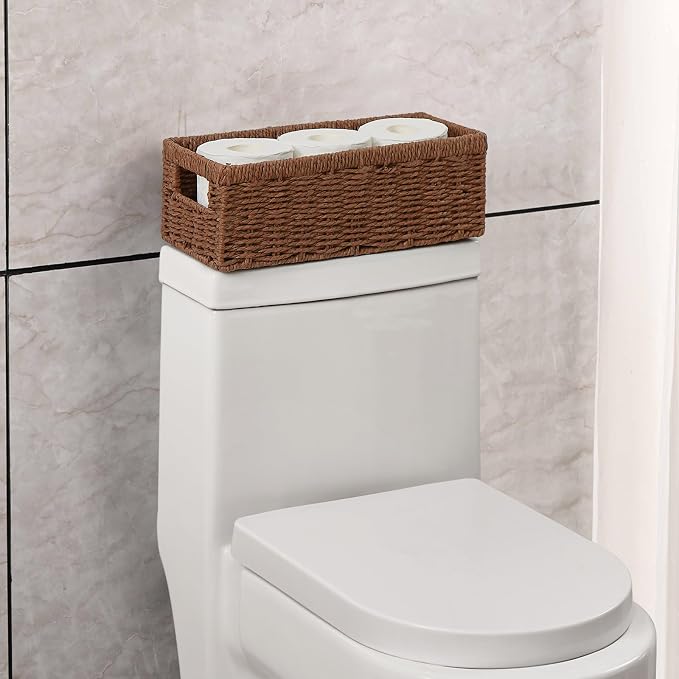 Vagusicc Wicker Storage Basket, Paper Rope Wicker Baskets - Image 3