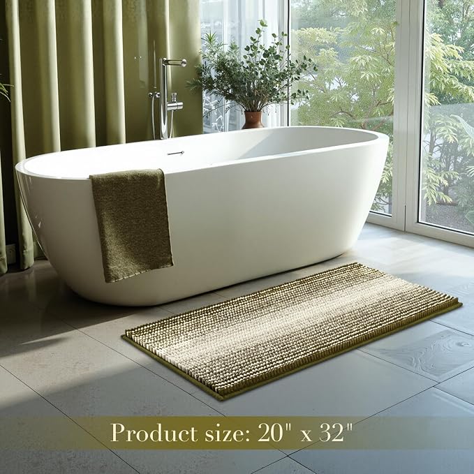 BSICPRO Bathroom Rugs, Bath Mat Non Slip 20 x 32 Inches Water Absorbent - Image 6