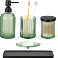 Shinowa Bathroom Accessories Set, Toothbrush Holder, Q-Tips Holder, Soap Dish by Shinowa