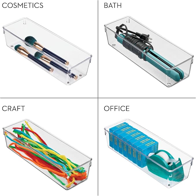 iDesign Plastic Drawer Organizer Bins - Image 4