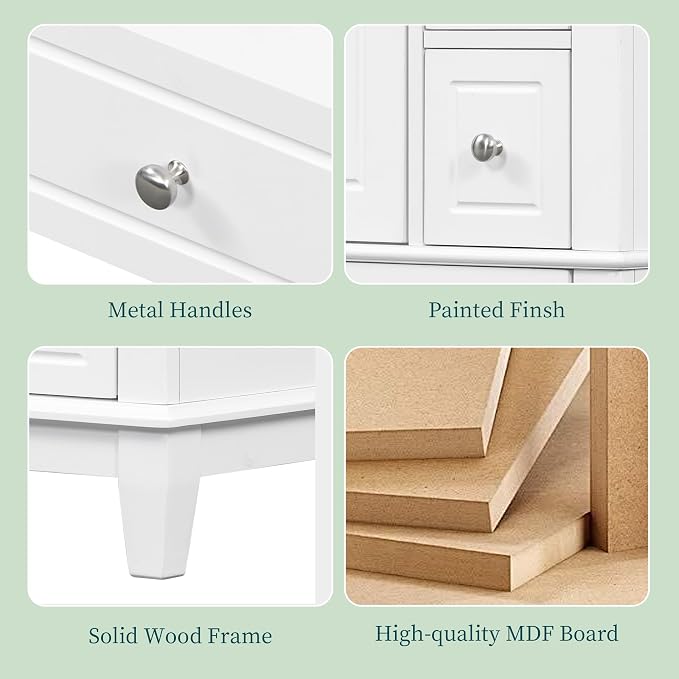 24" Bathroom Vanity with Sink, Harper & Bright Designs Free Standing Single - Image 8