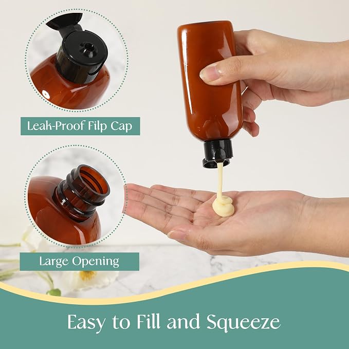 5 Pack Travel Bottles for Toiletries, 3.4oz TSA Approved Travel Size Containers - Image 4
