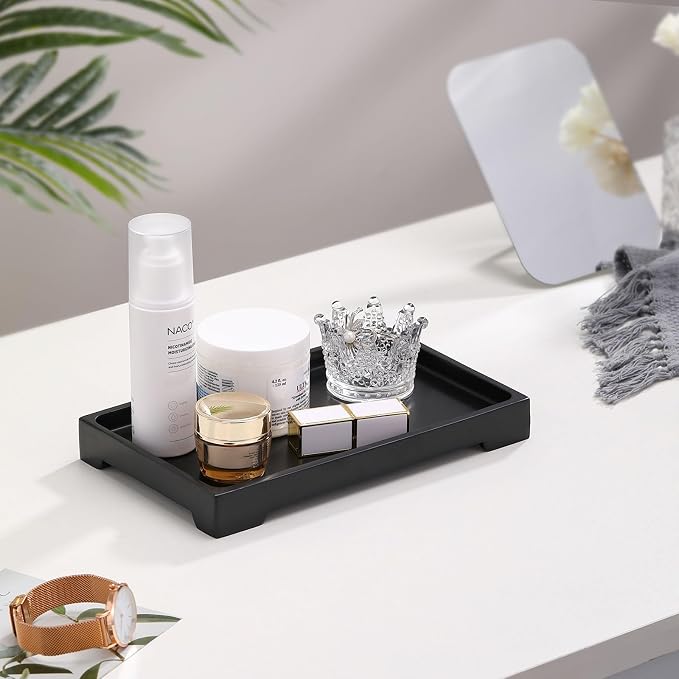 Luxspire Vanity Tray, Toilet Tank Tray, Resin Kitchen Tray Decorative Jewelry - Image 5