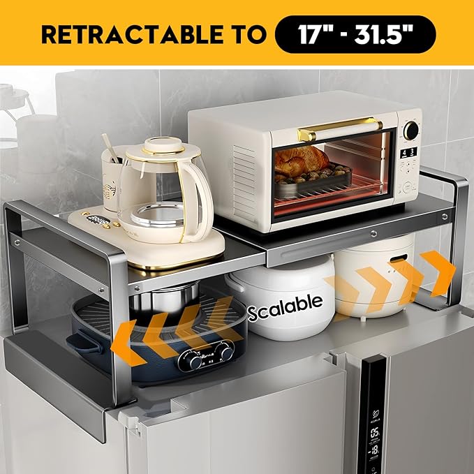 Adjustable Refrigerator or Washer Top Storage Rack - Image 4