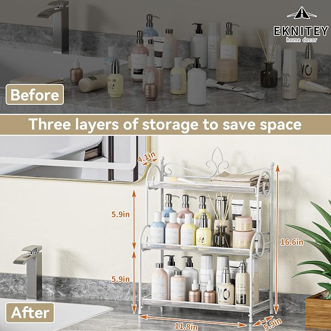 EKNITEY 3-Tier Bathroom Organizer - Image 6