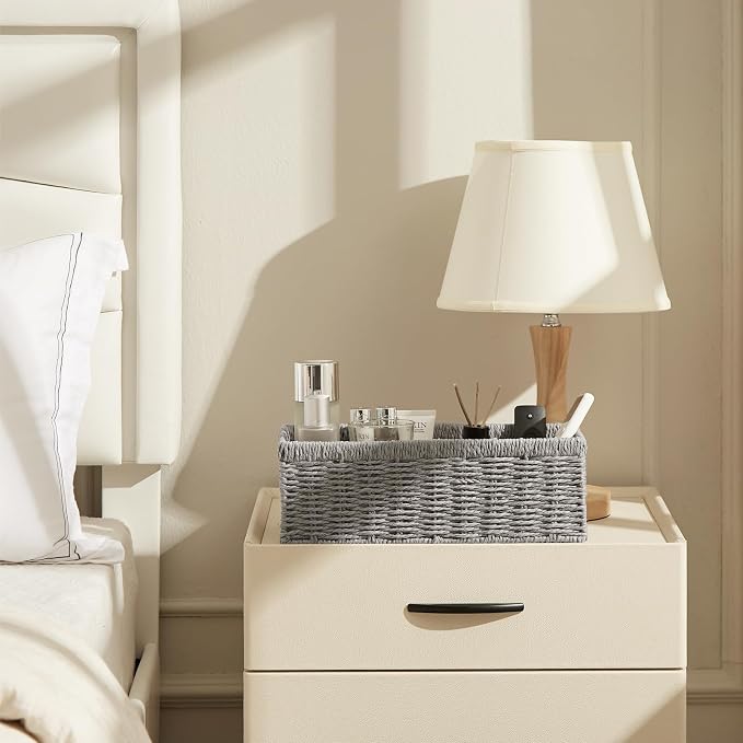 Vagusicc Wicker Storage Basket, Paper Rope Wicker Baskets - Image 8