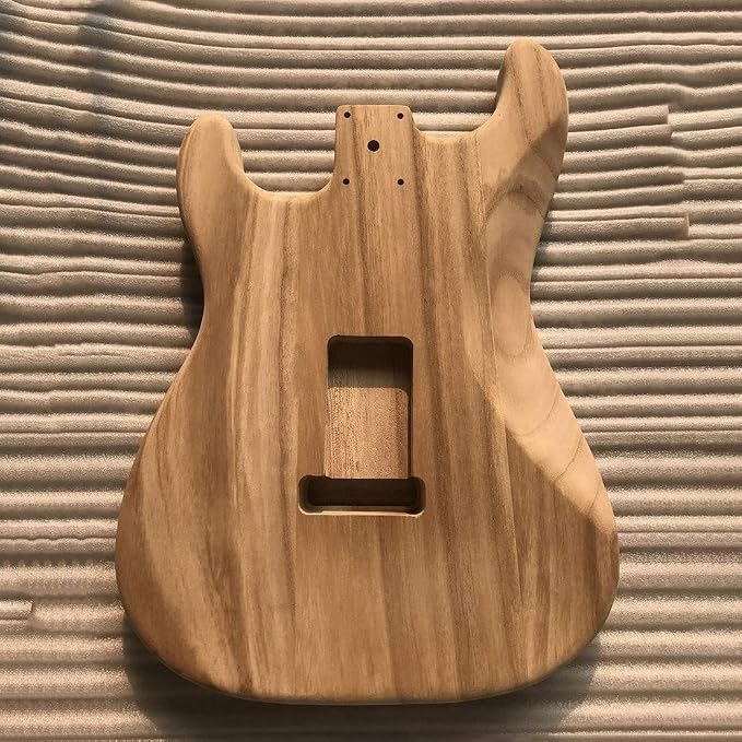 LANRU Polished Wood Type Electric Maple Guitar Barrel Body Unfinished Electric - Image 5