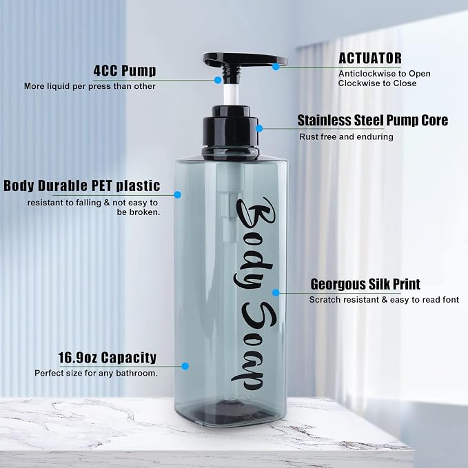 16.9oz Refillable Shower Soap Dispenser - Image 2