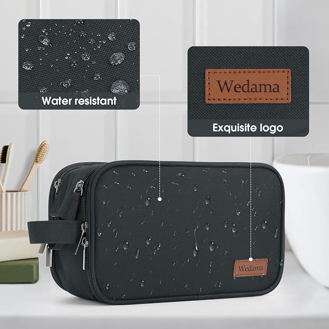 Wedama Toiletry Bag for Men, Handheld Travel Bag, Waterproof Toiletries - Image 6