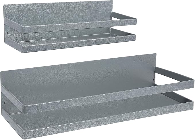 Uten Large Spice Rack for Refrigerator, 2 Pack Strong Magnetic Shelves by UTENHOMEGOODSCENTER