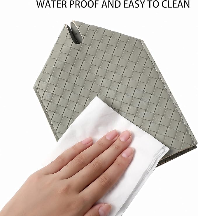 Tissue Box Cover PU Leather Tissue Holder Square Facial Tissue Case Facial - Image 5