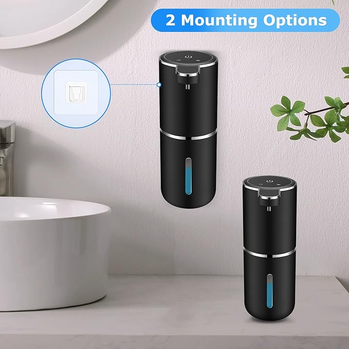 2 Pack Automatic Soap Dispensers, 12.8oz/380ml USB Touchless Automatic Foaming - Image 6