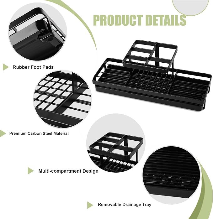 Toothbrush Holders for Bathrooms, Carbon Steel Tooth Brushing Holder Electric - Image 4