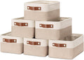 HNZIGE Small Fabric Baskets for Organizing Collapsible Storage Baskets for by HNZIGE