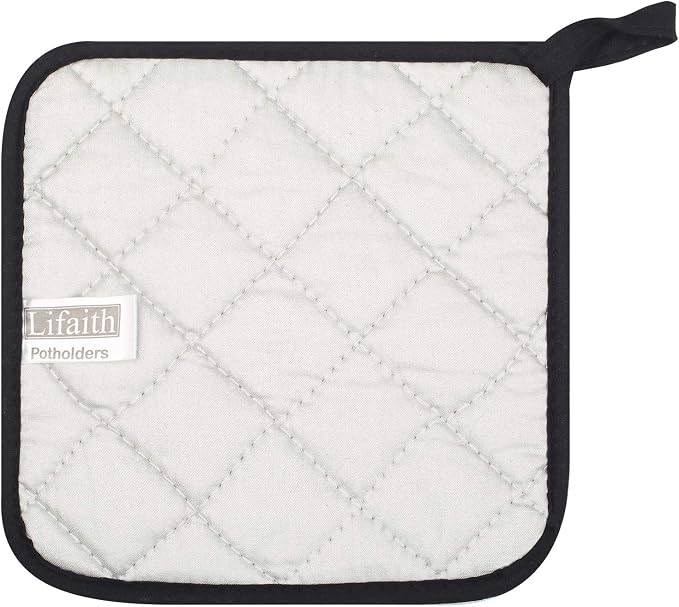 100% Cotton Kitchen Everyday Basic Terry Pot Holder Heat Resistant Coaster - Image 4