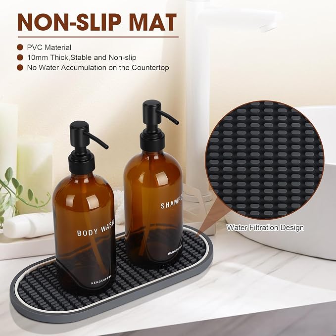 Glass Shampoo and Conditioner Dispenser-Shower Soap Dispenser - Image 5