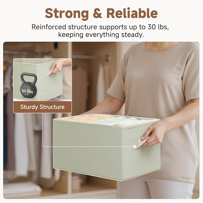 StorageWorks Storage Baskets for Shelves, Closet Organizers and Storage Basket - Image 7