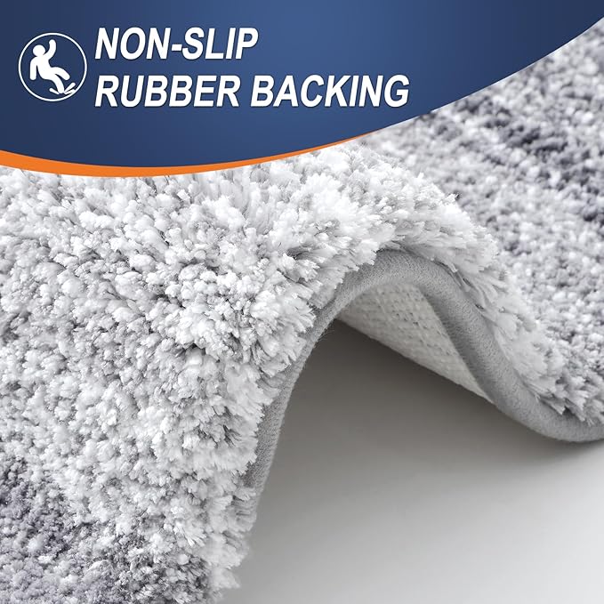 OLANLY Bathroom Rug Set 2 Piece, Soft Absorbent Microfiber Bath Mats and - Image 6