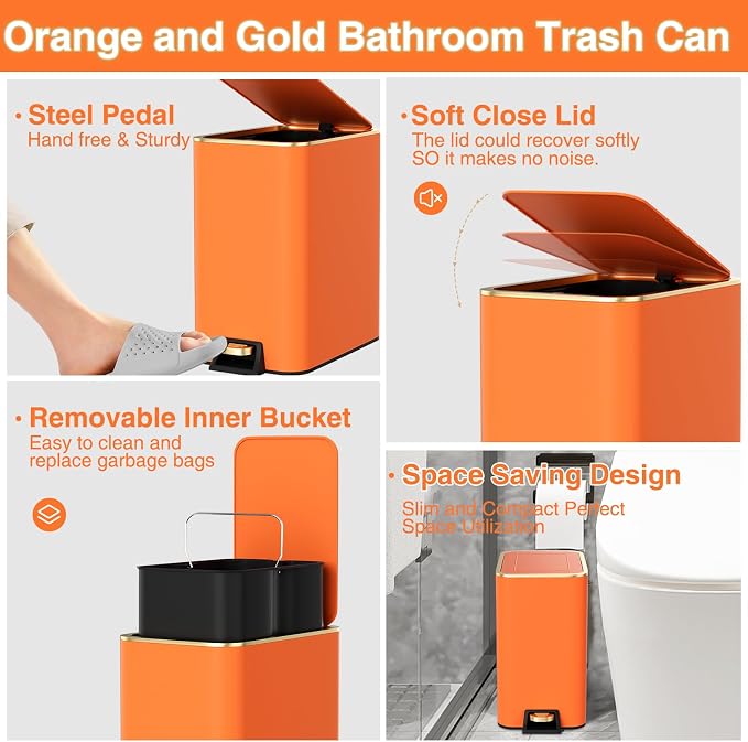 11PCS Bathroom Sets with Shower Curtain and Rugs Bathroom Accessories Set - Image 5