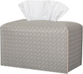 Tissue Box Cover PU Leather Tissue Holder Square Facial Tissue Case Facial by zoocatia
