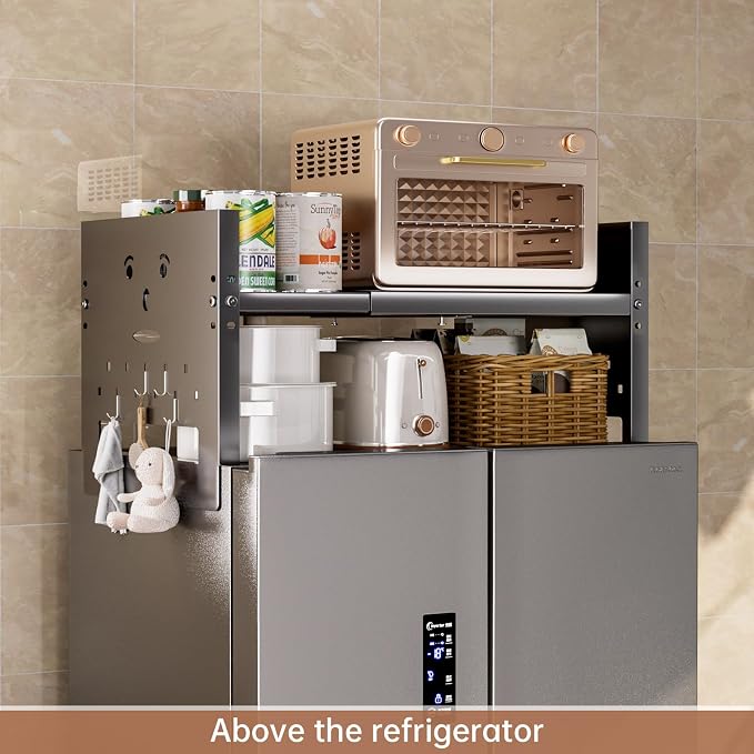 Adjustable Top Storage Shelf for Refrigerator or Washer, Dryer Countertop - Image 2