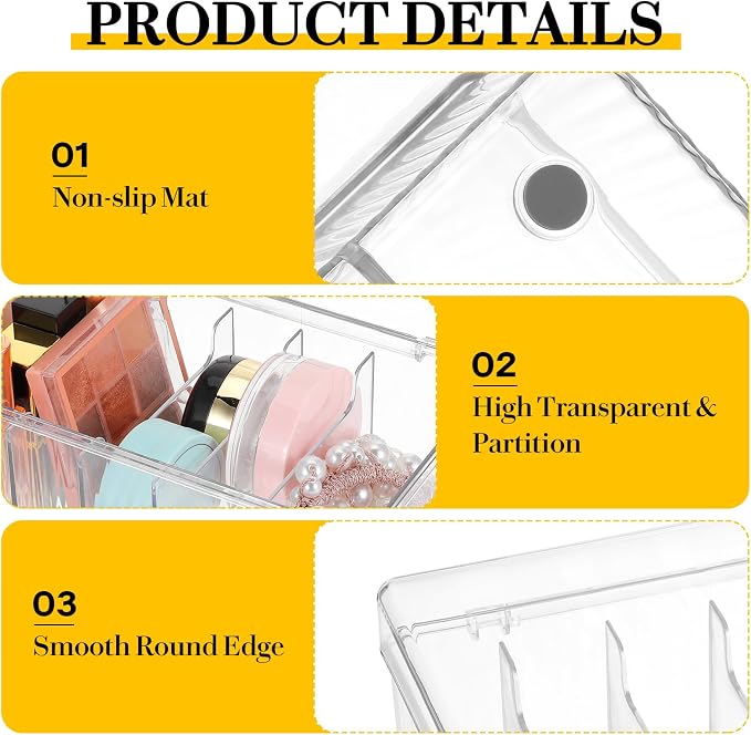 Lash Extension Organizer & Storage, Acrylic Lash Extension Organizer, Large - Image 3