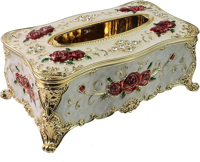 Geesatis Tissue Box Cover, Rectangle Tissue Box Holder, Rectangular Napkin - Image 6