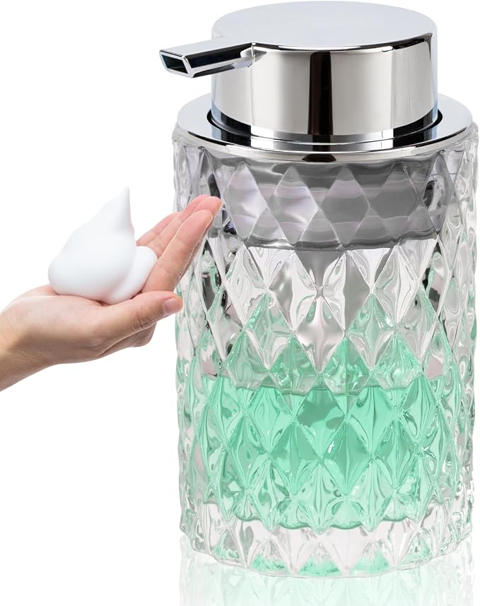 Bathroom Glass Soap Dispenser by TOOZFO