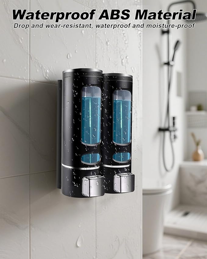 Shampoo and Conditioner Dispenser - 800ML Wall-Mounted Shower Shampoo Dispenser - Image 3